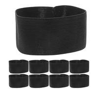 ORFOFE 15 Piezas Banda Elástica Negra de Luto Unidades Accesorio de Brazalete Ajustable para Funerales y Ceremonias Conmemorativas Símbolo de Respeto y Condolencia para Hombres y Mujeres