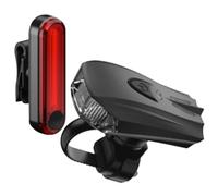 ORFOFE 1juego Luces para Bicicleta con Luz Delantera y Trasera USB Recargable Resistente al Agua Portátil y Fácil de Instalar para Ciclismo Nocturno y Uso Días Lluviosos