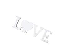 ORFOFE 1pieza Adorno De Madera Love para Decoración De Bodas y Fotografía Accesorio Romántico De Letras Inglesas para Mesa para Momentos Memorables Fiestas y Celebraciones