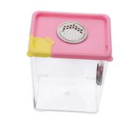 ORFOFE 1pieza Contenedor Acrílico para Reptiles Caja De Alimentación y Cría para Terrario Ventilado De Color Seguro y Divertido para y Reptiles