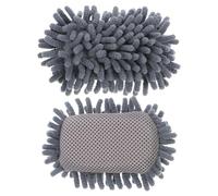 ORFOFE 2 Borradores Secos de Chenilla para Pizarra Clara y Negra, Limpiador Ligero y Suave para Oficina y Escuela, Pack de 2 Unidades de Espuma Absorbente