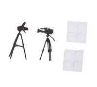 ORFOFE 2 Miniaccesorios De Fotografía Miniaturas De Trípode Pequeño para Cámara Accesorios para Cámara De Muñecas Trípode Pequeño Suministros De Decoración para Casa