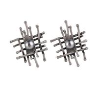 ORFOFE 2 piezas Broche de Perlas con Diseño Geométrico y Malla Accesorio de Moda para Ropa de Mujer de Pin Decorativo para Solapas Elegante para Cumpleaños y Reuniones