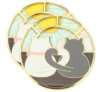 ORFOFE 2 piezas Broche Gato Rotativo Diseño Animal Creativo para Ropa y Bufanda Accesorio Original para Mujeres y Niñas Regalo Único para Amantes de Gatos