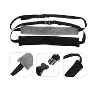 ORFOFE 2 piezas Correa de Seguridad Ajustable para Trona Niña Portátiles y Cómodas Negro y Gris Protección para Viaje y Uso Diario