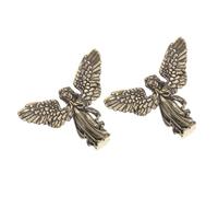 ORFOFE 2 Piezas De Decoración De Querubín: Figura De Ángel De Latón Vintage, Ángel Guarda, Escultura De En Miniatura, Decoración Artística Romántica para Y