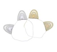 ORFOFE 2 Piezas Diadema Orejas Gato Para Niñas Diadema Elástica Diseño De Gato Para Recién Nacidos Para Fiestas De Cumpleaños