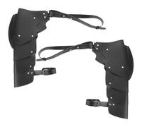 ORFOFE 2 Piezas Diseño de Estructura Multitirantes y Doble Hombro en Material Sintético Negro para Flexibilidad Dinámica en Eventos y Halloween