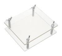 ORFOFE 2 Piezas Dispositivo Acrílico para Corregir Dobleces Tarjetas Prensa para Enderezar Cartas Deportivas y Documentos Kit de Reparación Portátil para Coleccionables de Unidades