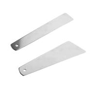 ORFOFE 2 Piezas Espátula de Acero Inoxidable para Pegamento Herramienta Manual para Aplicación Precisa Cuero Pulido Espejo Ligera y Duradera para Suministros de Cuero