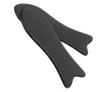 ORFOFE 2 Piezas Gua Sha Facial Massage Tool de Cuerno de Negro Raspador Multifuncional para Ojos y Cuidado Portátil para Relajación Muscular y Absorción de Sérum