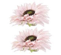 ORFOFE 2 Piezas Hebillas Cortinas Girasol Clips Decorativos para Atar Cortinas Salón y Dormitorio Sujetacortinas sin Taladro para Hogar Oficina y Baño