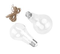 ORFOFE 2 Piezas Jarrones Hidroponicos Forma de Bombilla Transparente para Decoración del y Arreglo Floral Recipiente para Plantas Suculentas