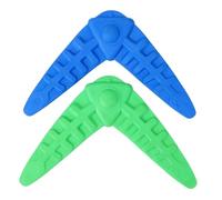 ORFOFE 2 Piezas Juguetes Masticables Boomerang para Perros Resistentes para Entrenamiento y Limpieza Dental Colores para Ejercicio y Diversión Mascotas Color Aleatorio Color Aleatorio
