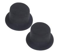 ORFOFE 2 piezas Mini Sombreros de Copa para Manualidades Unidades Accesorios Decorativos DIY para Muñecas Decoración de Fiestas y Cosplay Sombreros Diminutos de Tela