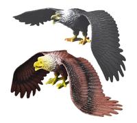 ORFOFE 2 Piezas Modelo de Águila Realista con Cuerda Colgante Juguetes de Simulación de Aves Equilibradas para Coleccionistas y Amantes Naturaleza