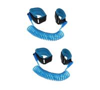 ORFOFE 2 Piezas Muñequera Anti-perdida Correas De Niño Bebé Niño Riendas Cinturón De Tracción Para Niños Pequeños Arnés De Enlace De Muñeca Correa De Cuerda Para Niños Blue Tela De Nailon