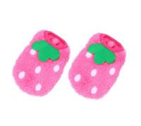 ORFOFE 2 Piezas Ropa Térmica para Perros Pequeños Disfraz de Conejito Invierno para Chihuahua Traje y Accesorio Adorable para Cachorros Rosa