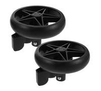 ORFOFE 2 Piezas Silent Walker Replacement Wheels With Brake Smooth Rolling Rear Casters For Pram And Pushchair Accessories