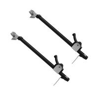 ORFOFE 2 Piezas Soporte de Ventana Abatible de Aleación de Aluminio Doble Limitador Integrado para Control Seguro Accesorio para Ventanas de Plástico y Acero Refuerzo Telescópico