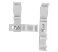 ORFOFE 2 Piezas Soportes para Barra de Cortina Doble de Aluminio Ajustables y Resistentes para Montaje Lateral Pared de Base Fija Estable sin Taladro para Rieles y Barras de Cortinas