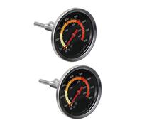 ORFOFE 2 Piezas Termómetro Para Hornear Cocinando Lectura Instantánea Termómetro Para Casa Probador De Temperatura De Cocina Negro Acero Inoxidable