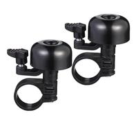 ORFOFE 2 Piezas Timbre de Bicicleta Negro Alarma Sonora Potente | Montaje Sencillo, Sonido Claro y Fuerte, Piezas en Cobre y Plástico, para Carretera y Montaña