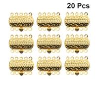 ORFOFE 20 Piezas Cierres para Pulseras y Collares Conectores de Joyería DIY Hebillas de Liberación Doradas Accesorios para Hacer Pulseras y Collares Kit Manualidades Joyería