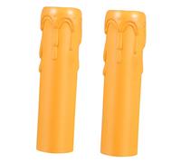 ORFOFE 20 Piezas Mangas De Vela De Lágrimas Mangas De La Cubierta De La Luz De Las Velas Casquillos De Lámpara De Araña Candelabro De Plástico Cubre Bombilla Sucursales El Plastico