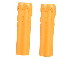 ORFOFE 20 Piezas Mangas De Vela De Lágrimas Mangas De La Cubierta De La Luz De Las Velas Casquillos De Lámpara De Araña Candelabro De Plástico Cubre Bombilla Sucursales El Plastico