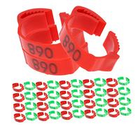 ORFOFE 200 Uds Anillos De Identificación De Aves De Corral Bandas para Las De Identificación De Pollo Accesorios para Pollos Anillo para Patas De Aves De Corral Suministros De