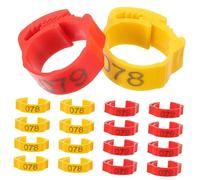 ORFOFE 200 Uds Bandas Decorativas para Patas De Pollo Anillos De Identificación Anillo para Marcar Aves Bandas para Patas De Pájaros para Mascotas Anillo para Pies De Paloma Anillos para