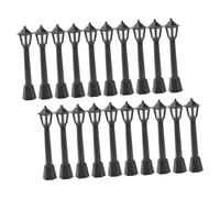 ORFOFE 20Piezas Farolas Miniatura para Decoración de Micro Lámparas de Jardín Simuladas de Luces de Calle para Casa de Muñecas y Escénicos