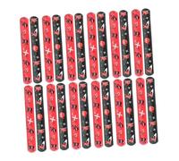 ORFOFE 24 piezas Pulseras Slap Ninja para Material Duradero y Cómodo Accesorios Decorativos para Fiestas Cumpleaños y Eventos Temáticos