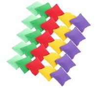 ORFOFE 25 Piezas Bolsas de Frijoles para Lanzar Diseño Doble Capa sin Fugas Colores Sólidos para Uso Aula