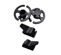 ORFOFE 2pares Soporte De Para Casco De Bicicleta De Ganchos De Plástico Clip Para De Orejas Accesorio De Casco Negro