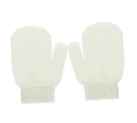 ORFOFE 2piezas Guantes Exfoliantes De Baño Blancos Mitones Corporales Suaves Para Ducha Herramientas De Limpieza Hogar
