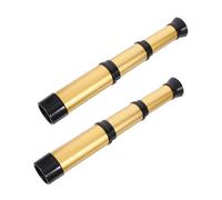 ORFOFE 2piezas Juguetes De Telescopio Portátiles Plegables De Mano Monoculares Vintage para Equipo De Supervivencia Camping Navegación