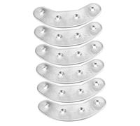 ORFOFE 3 Pares Placas Metálicas para Talón Protectores de Suela Anti-desgaste para Zapatos de Hombre Kit Reparación Fácil Instalación Almohadillas Taloneras para Uso Diario y Exterior