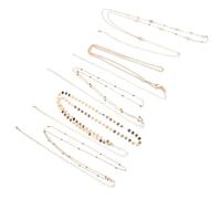 ORFOFE 3 Piezas Cinturones de Cadera Dorados Ajustables con Cuentas Cadenas de Cintura Capas para Mujeres Impermeables para Playa Fiesta y Vacaciones