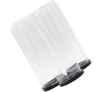 ORFOFE 3 Piezas Contenedor para Pelotas de Tenis Tubo Transparente PVC con Tapa Negra Práctico Organizador Portátil para Almacenamiento Deportivo