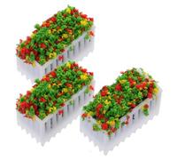 ORFOFE 3 Piezas Jardineras Miniatura para Casa de Muñecas de Macetas Decorativas con Plantas Paisaje Micro Ornamento para Modelos DIY