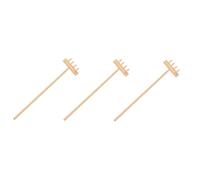 ORFOFE 3 Piezas Mini Rastrillos Zen para Jardín Zen Herramientas de Arena para Meditación y Decoración Accesorios Artesanales para Adultos