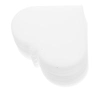 ORFOFE 30 Piezas Heart Shape Mesh Canvas Blank Needlepoint Crafting Supplies PE Material Breathable Design For Embroidery Cross Stitch And Yarn Projects