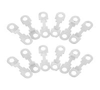 ORFOFE 30 piezas Kit Tiras Metálicas Fusibles Planos para Coche Aleación de Zinc Plateada Resistencia Protección Circuito Automotriz