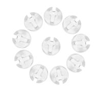 ORFOFE 30piezas Soporte De Hebilla De Cuentas Transparente para Persianas Verticales Tope De Cadena Reemplazo De Accesorio De Ventana