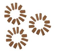 ORFOFE 36 Piezas Dedales De Cuero Protectores De Dedos Para Coser Guantes Resistentes a Los Cortes Protector De Dedos De Costura Protectores De Dedos De Fieltro De Aguja Brown