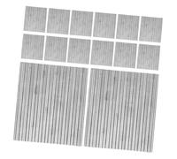 ORFOFE 36 Piezas Juego de 32 Piezas de Tejas Metálicas Corrugadas 1/35 para Construcción de Modelos Militares, Techo de Acero Inoxidable para Casas de Muñecas y Dioramas, Accesorios