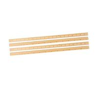 ORFOFE 4 Piezas De Calibre De Patchwork De Doble Pulgada Y Centímetros Rectos Para Acolchado De Bambú De Doble Cara Para Costura Dibujo Proyectos Herramienta De Medición Con Regla