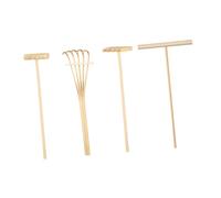 ORFOFE 4 Piezas Rastrillos Mini de Bambú para Arena Zen Accesorios Decorativos para Mesa de Arena Ligero y Portátil para Decoración de Interiores